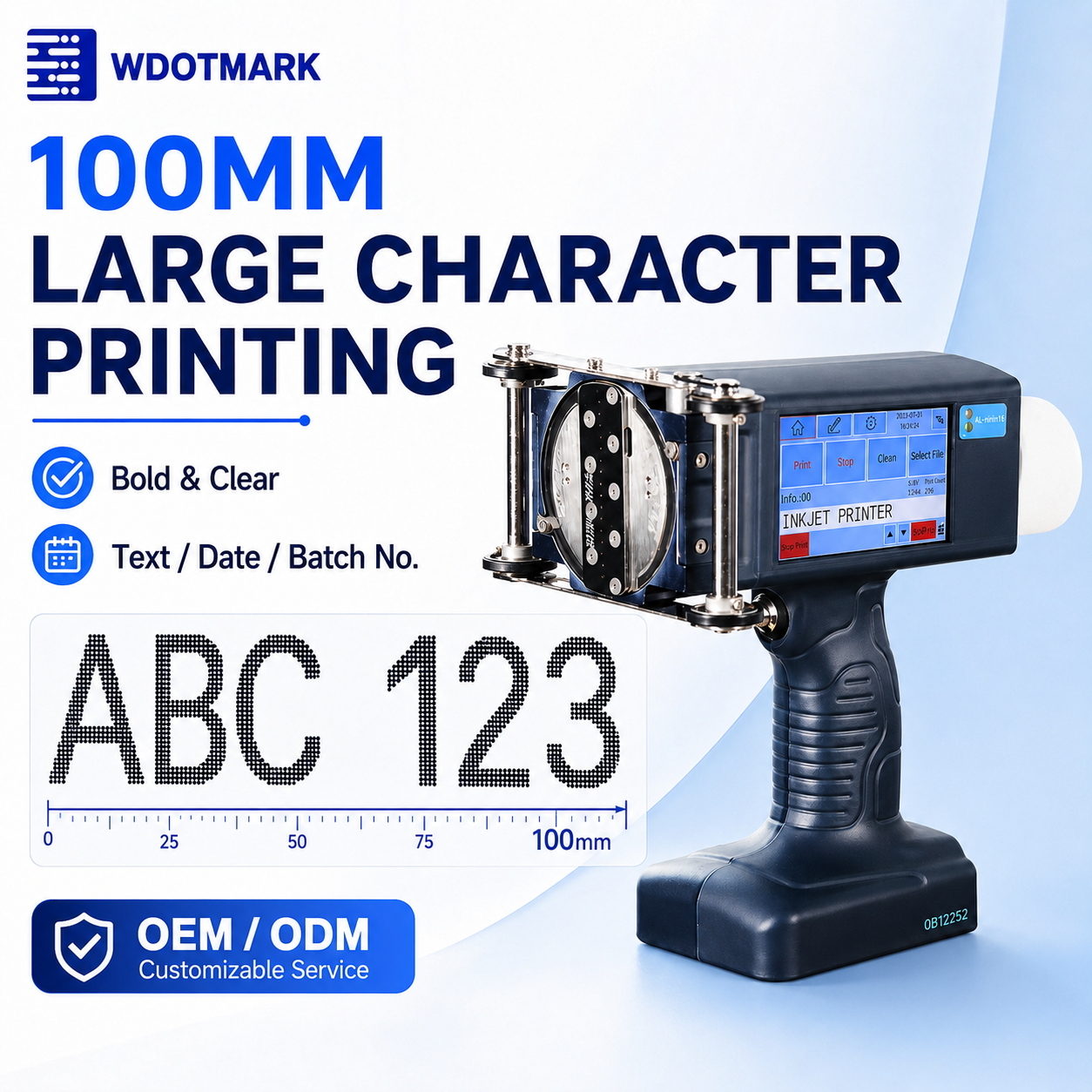 WDOTMARK A1000 handheld inkjet printer
